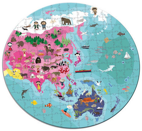Double Sided Blue Planet Jigsaw with Case