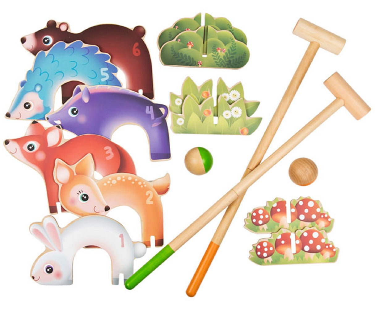 Forest Animals Croquet Set