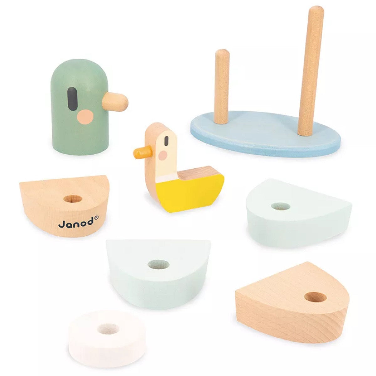 Wooden Stackable Ducks