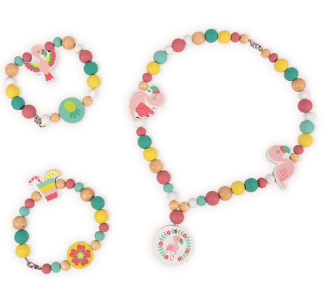 Birdy Flamingo Lacing Beads - 220 Beads