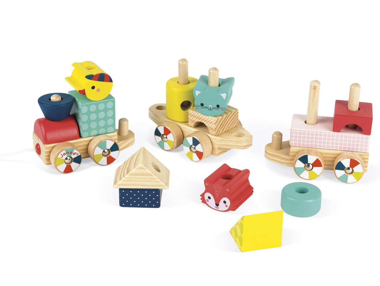 Pull and Stack Baby Forest Train