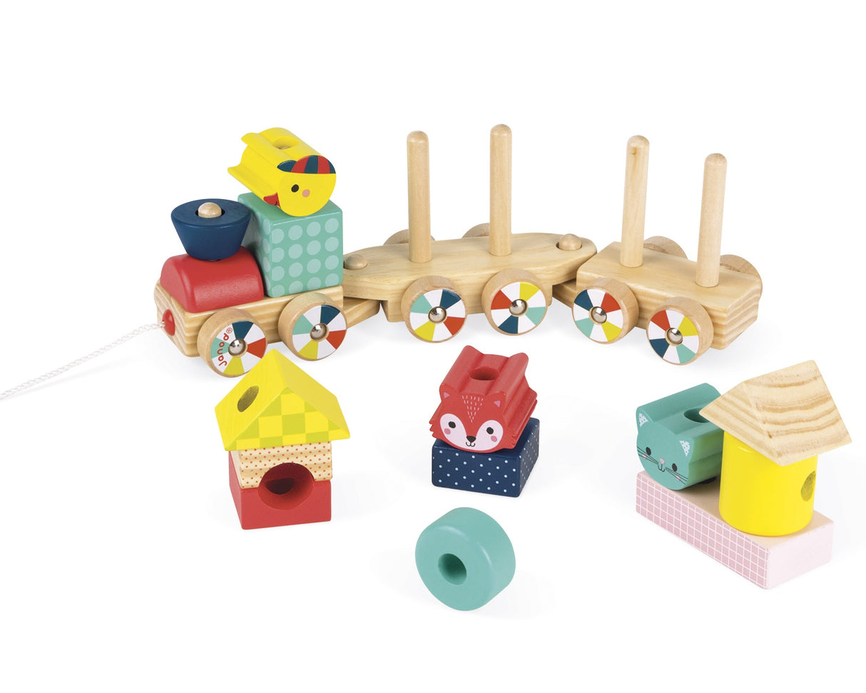 Pull and Stack Baby Forest Train