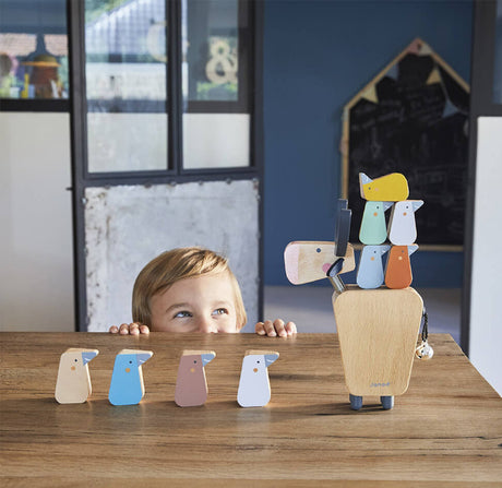 Wooden Buffalo Balancing Game