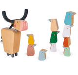 Wooden Buffalo Balancing Game