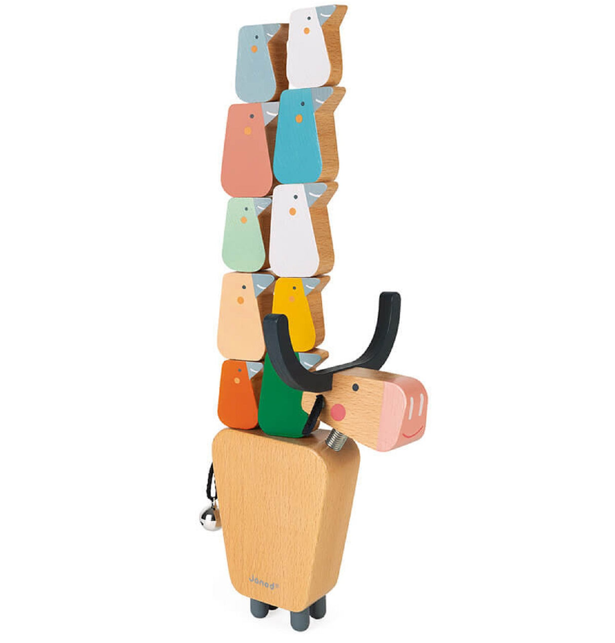Wooden Buffalo Balancing Game