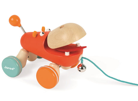 Pull Along Wooden Hippopotamus