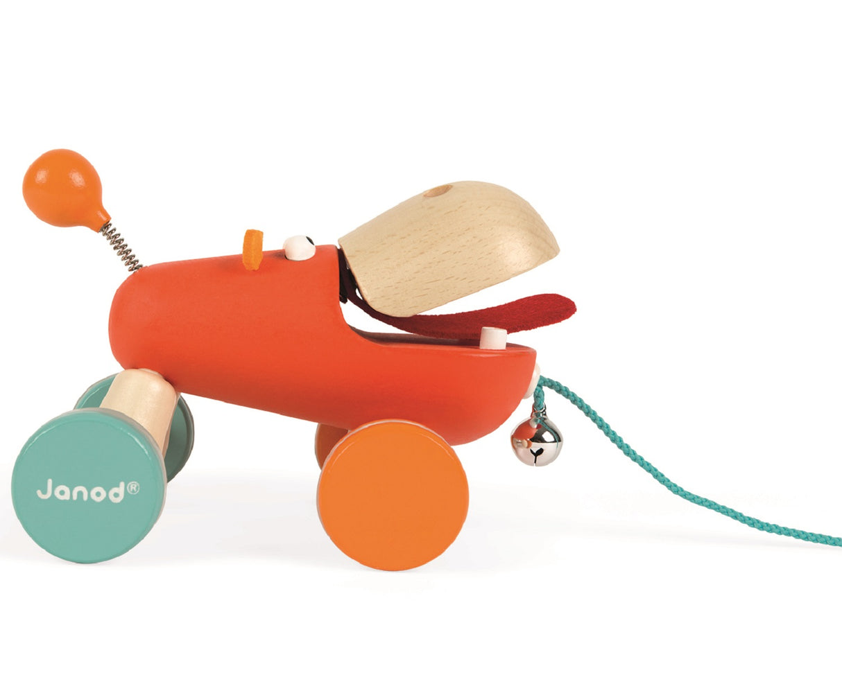 Pull Along Wooden Hippopotamus