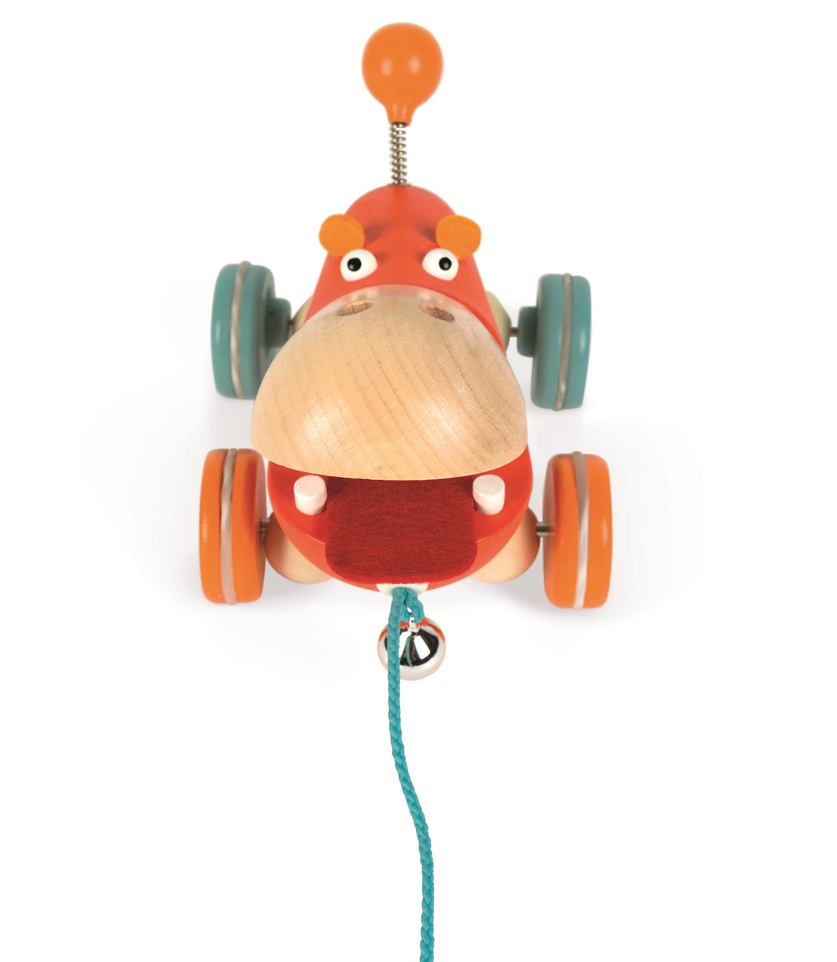 Pull Along Wooden Hippopotamus