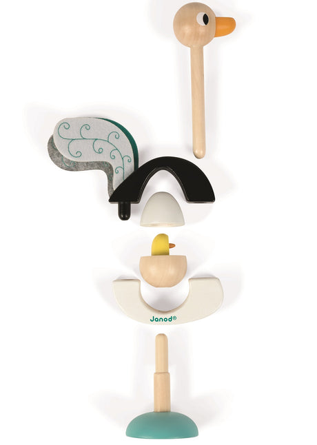 Wooden Ostrich Stacking Toy