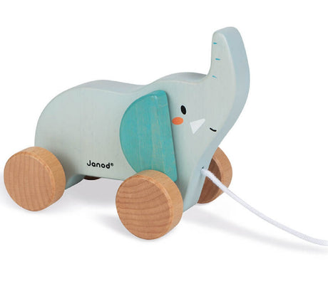 Pull Along Wooden Elephant