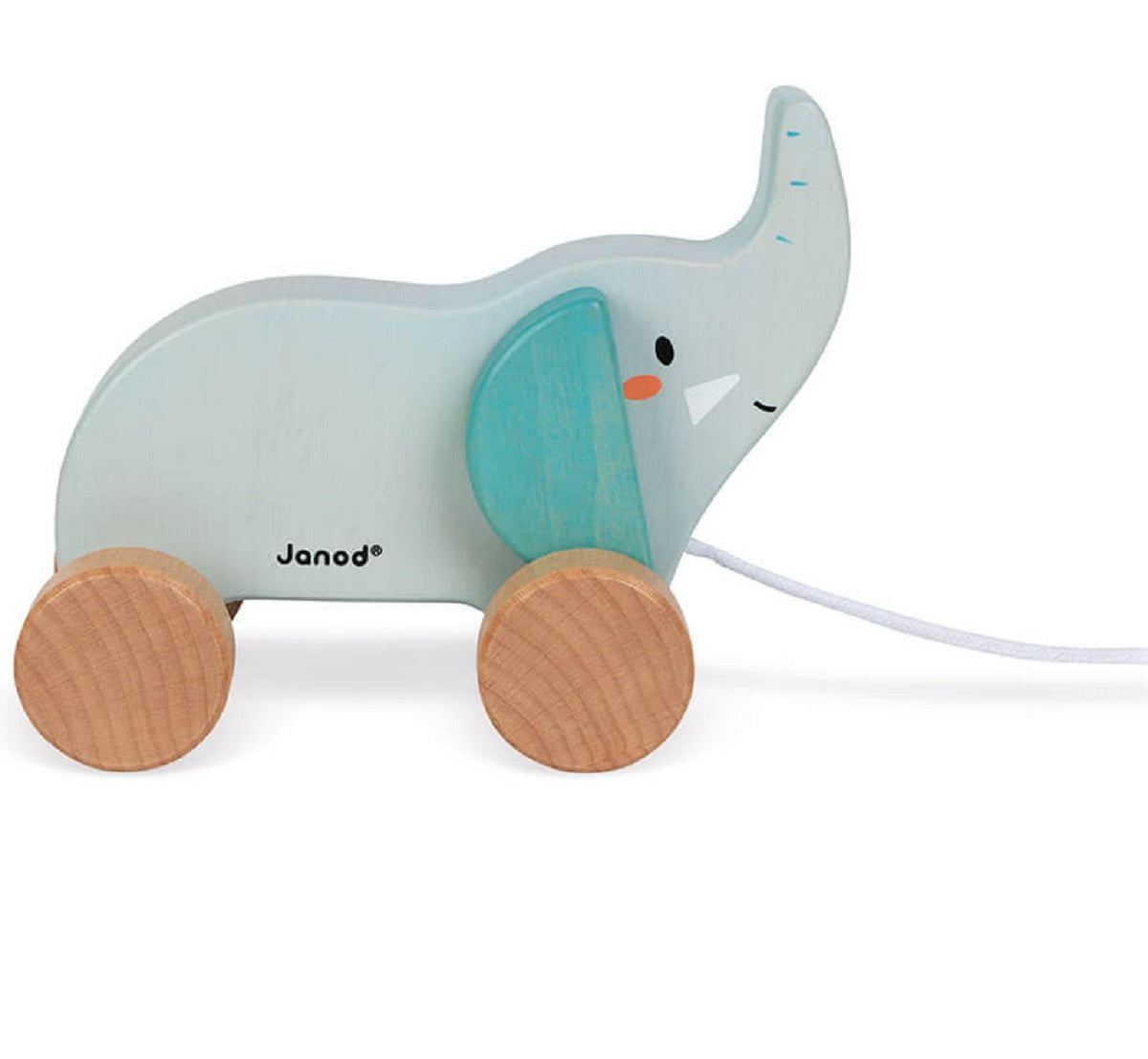Pull Along Wooden Elephant