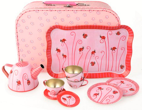 Ladybird Tea Set in a Suitcase
