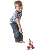 Push Along Wooden Knight