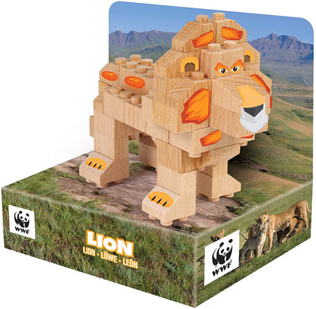 Wooden Build A Lion Kit