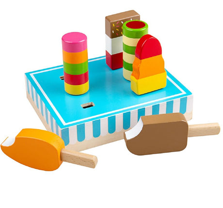 Stand of Wooden Ice Lollies