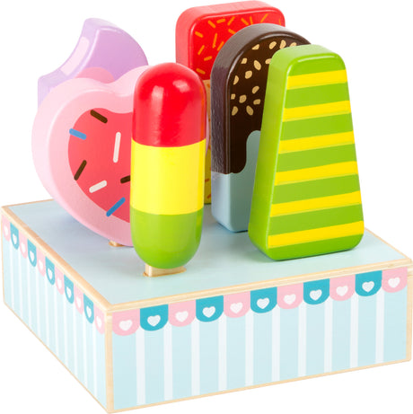 Set of 6 Wooden Ice Lollies