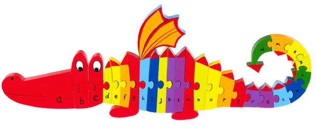 Large Wooden ABC Dragon Alphabet Puzzle