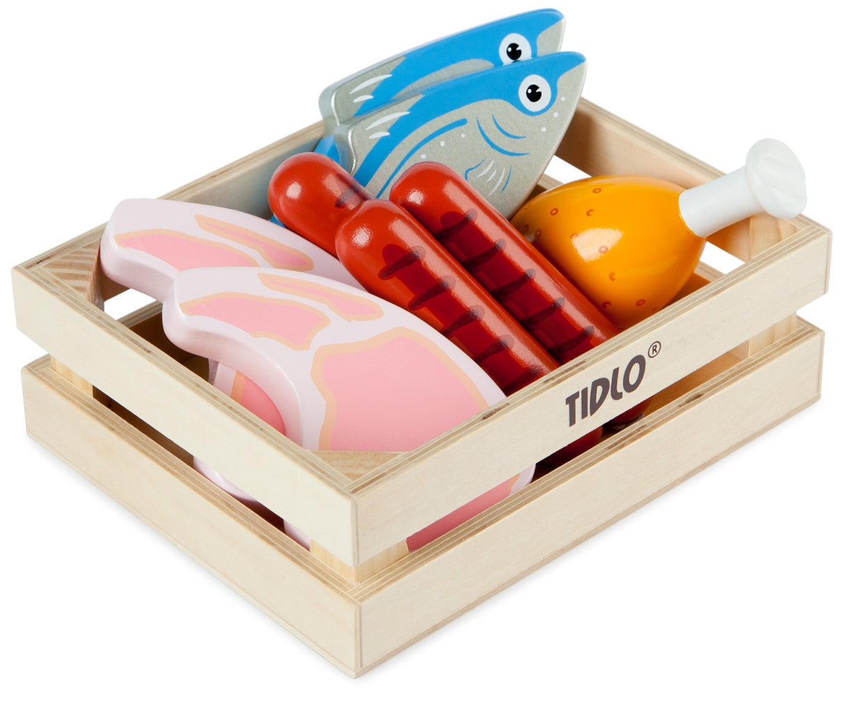 Tidlo Wooden Meat and Fish Set
