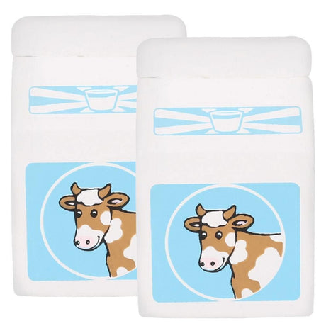 2 x Wooden Milk Cartons