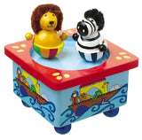 Noah's Ark Wooden Music Box