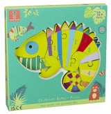 Chameleon Wooden Number Puzzle