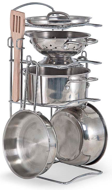 Melissa and Doug Metal Pots & Pan Set 