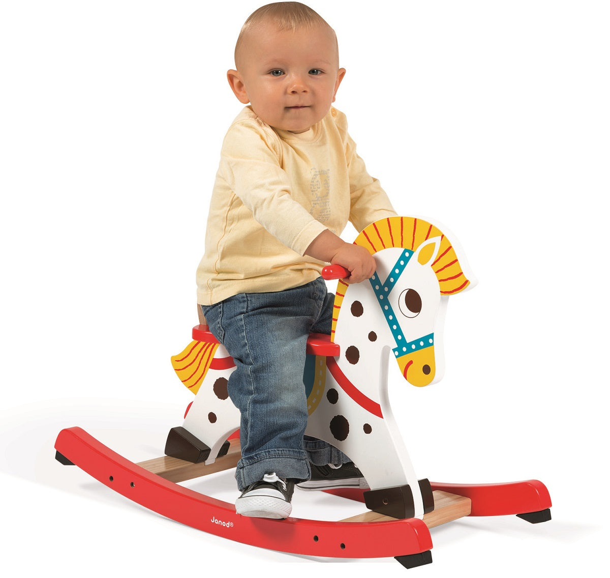 Janod Rocking Pony Janod Punchy Rocking Horse l J05981 – Wooden Toy Shop