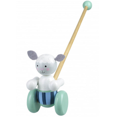 Push Along Wooden Sheep