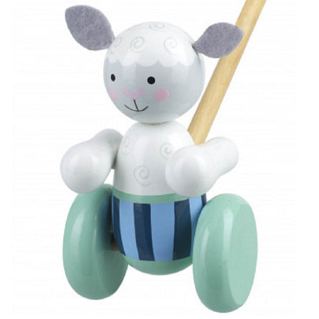 Push Along Wooden Sheep