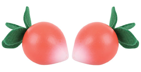 2 x Wooden Radishes 