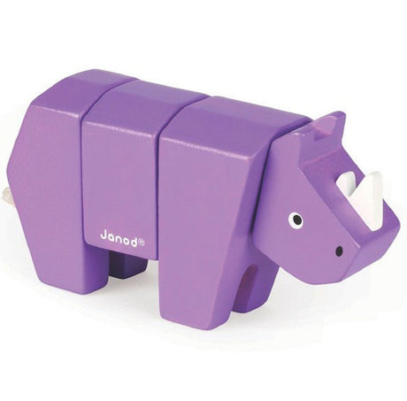 Wooden Rhino Animal Kit