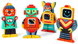 Magnetic Wooden Robots