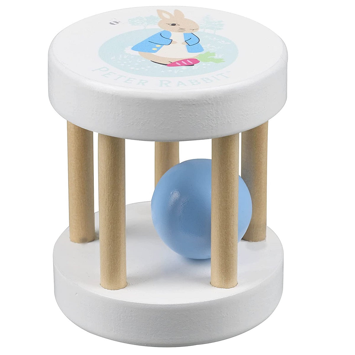 Wooden Peter Rabbit Roller Rattle