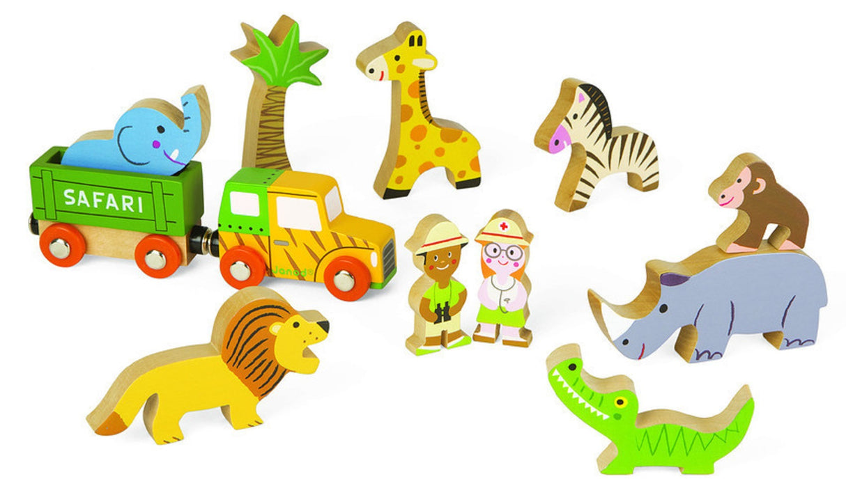 Janod Story Express Safari Train Set