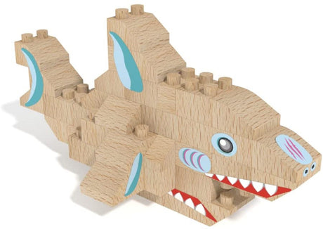Wooden Build A Shark Kit