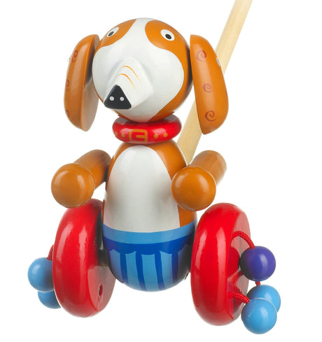 Push Along Wooden Sammy the Spaniel