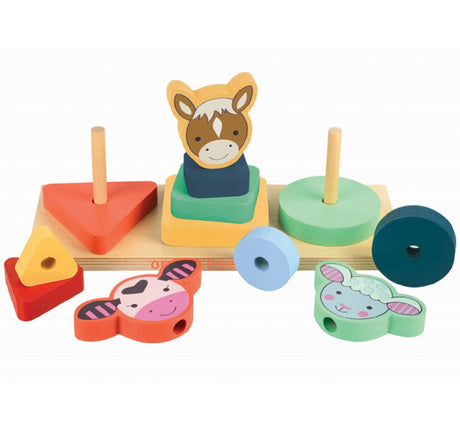 Farm Animal Shape Stacker