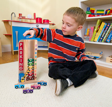 Melissa and Doug Stack and Count Parking Garage