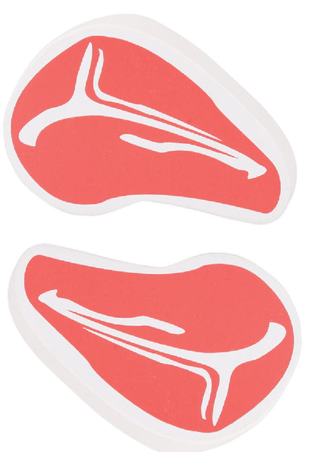 2 x Wooden Steaks