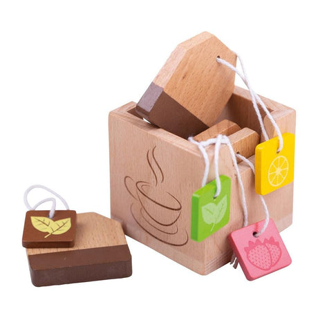 Bigjigs Box of Wooden Tea Bags
