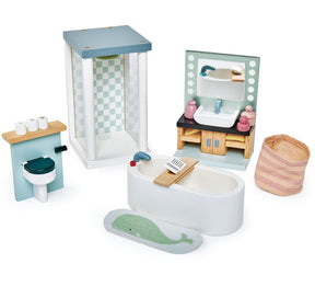 Tender Leaf Toys Dolls Bathroom Furniture Set