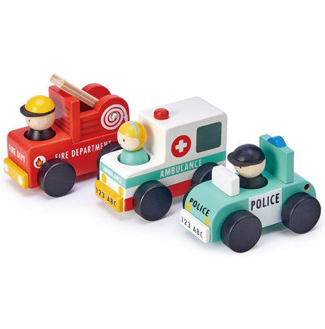 Tender Leaf Emergency Vehicles Set 