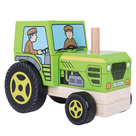 Stacking Wooden Tractor