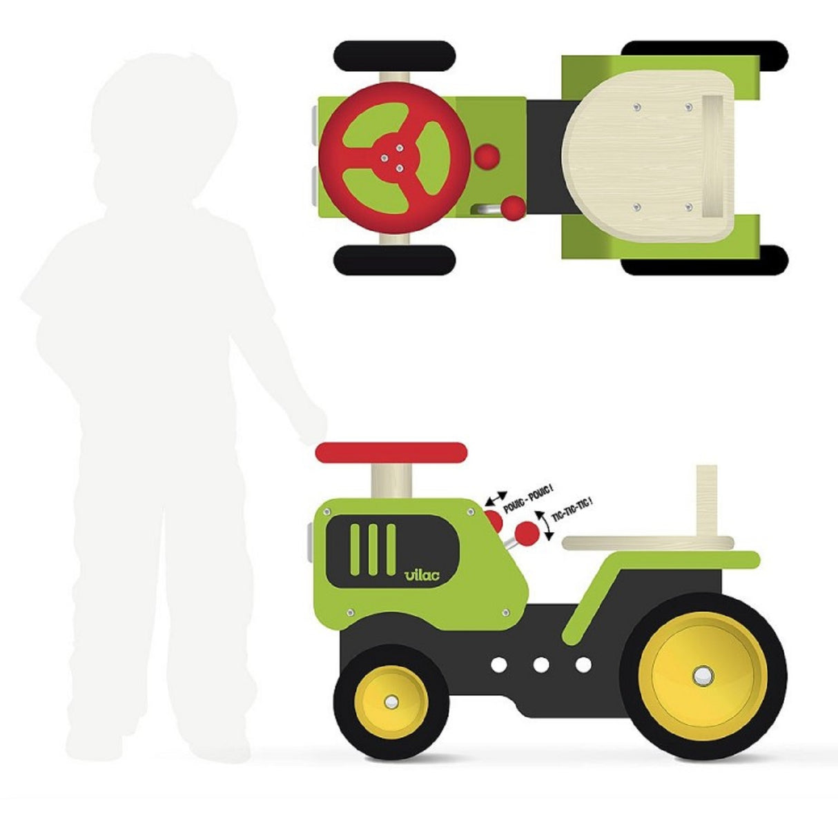 Ride on Wooden Tractor