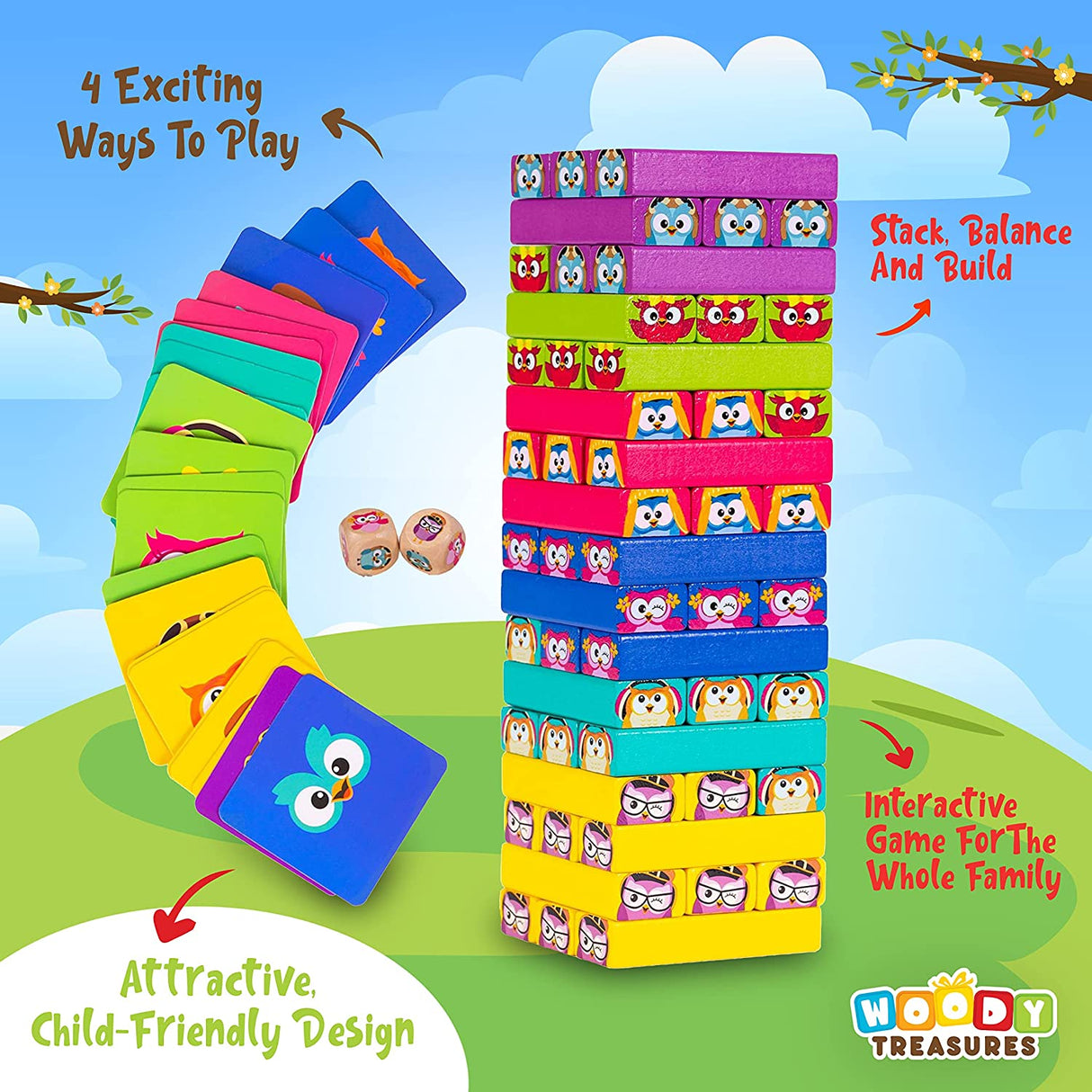 Wooden Tumbling Tower