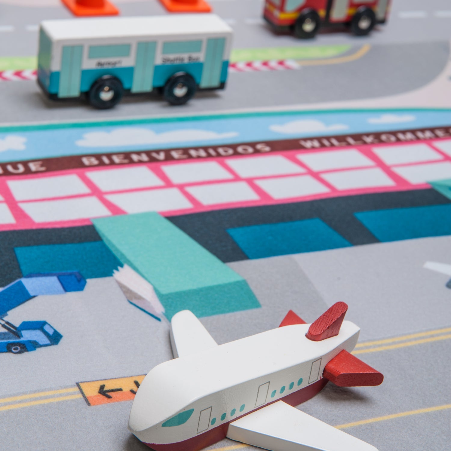 Le Toy Van Wooden Airport Set
