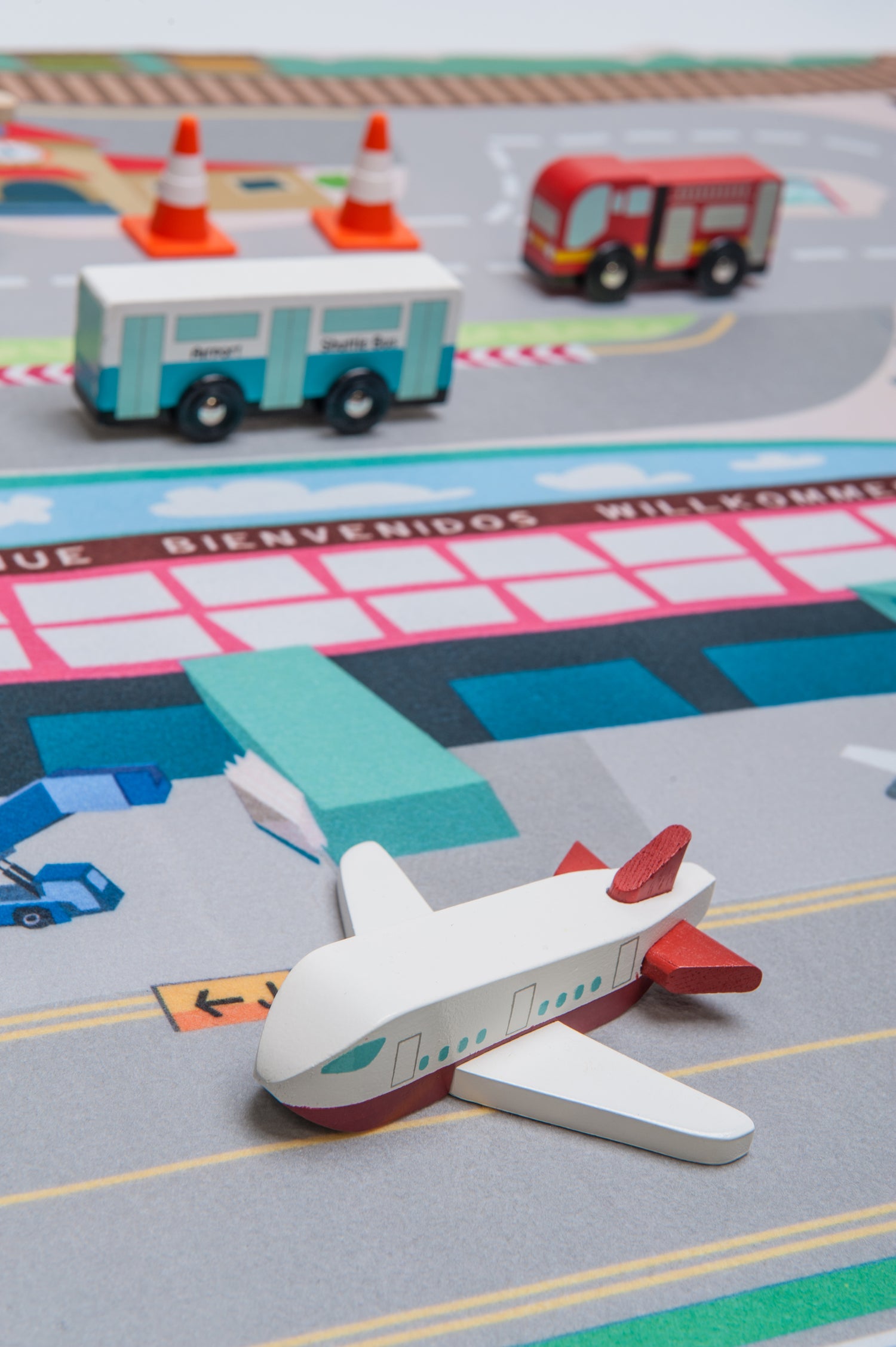 Le Toy Van Wooden Airport Set