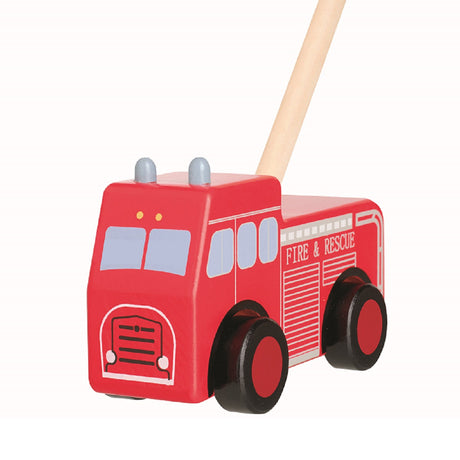 Push Along Vintage Fire Engine