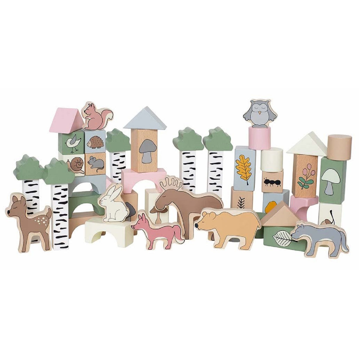 JaBaDaBaDo Forest Building Blocks - 50 Pieces