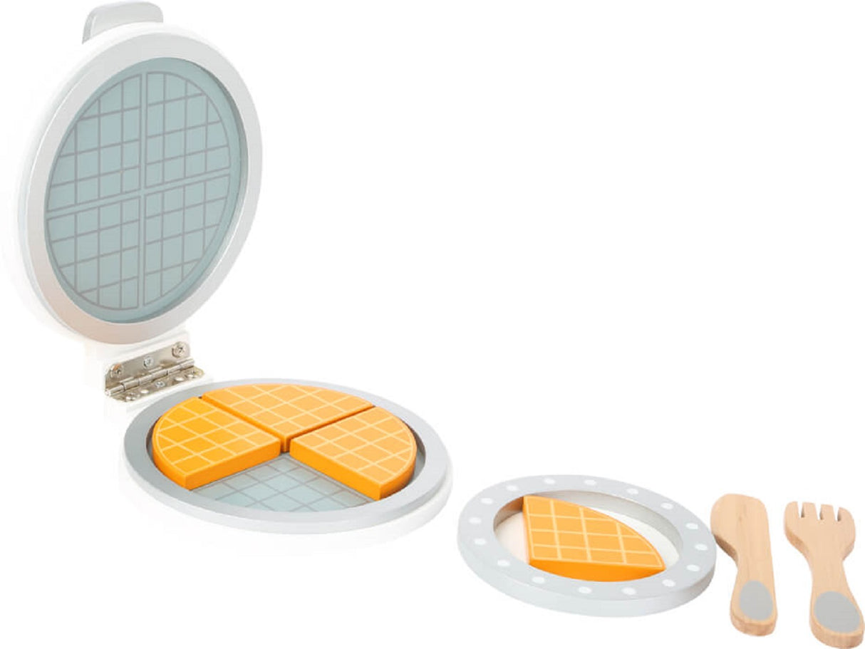 Wooden Waffle Iron Set